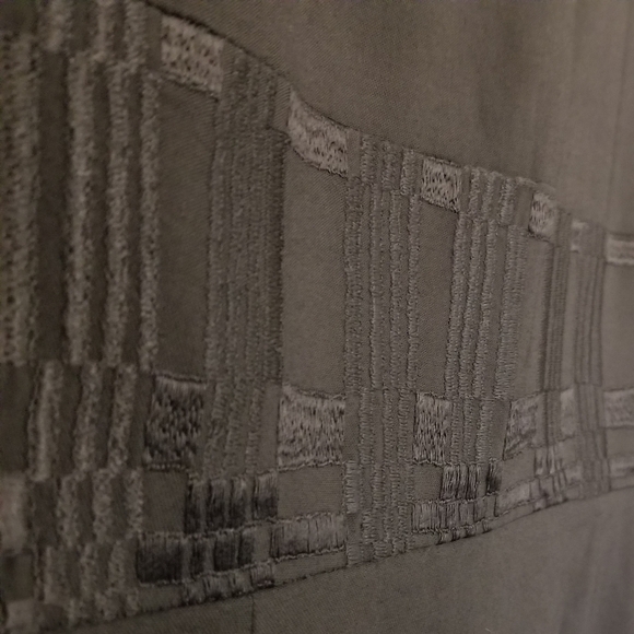 Magaschoni Collection Black Dress with Embroidered Detail, Size 10, NWT - Picture 5 of 9